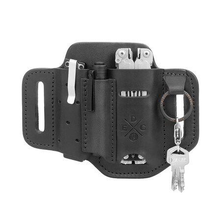 1791 Everyday Carry Tool Organizer for S/M Multitool, Pen/Pen Light with Small Flex & Easy-Slide Belt Attachment WEB-ST-ES-SF-BLK-A